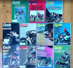 11 x Cycle Magazines Jan-Dec 1972