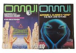 12x OMNI Magazine Lot 1984 Full Year Bradbury Herbert Clarke UFO SCI-FI