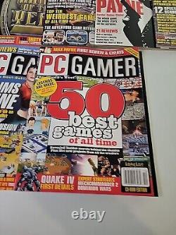 13 Issues Of PC Gamer magazine (January-december 2001 And Holiday 2001)