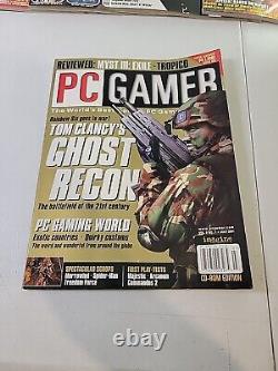13 Issues Of PC Gamer magazine (January-december 2001 And Holiday 2001)