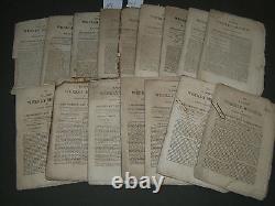 1816-1817 The New-york Weekly Museum Magazine Lot Of 17 Issues Wr 105i