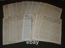 1908-1910 The California Weekly Magazine Lot Of 30 Different Issues Np 2062