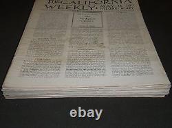 1908-1910 The California Weekly Magazine Lot Of 30 Different Issues Np 2062