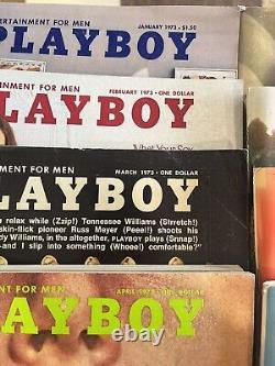 1973 Playboy Complete 12 Issue Run