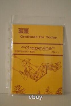 1981 AA Grapevine Alcoholics Anonymous 11 Magazines Missing March 1981