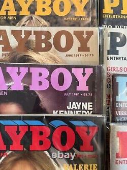 1981 Playboy Complete 12 Issue Run With Centrefolds