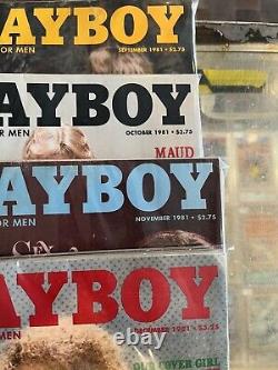 1981 Playboy Complete 12 Issue Run With Centrefolds