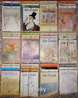 1981 The New Yorker Magazine Lot of 43 Issues (Great Condition)