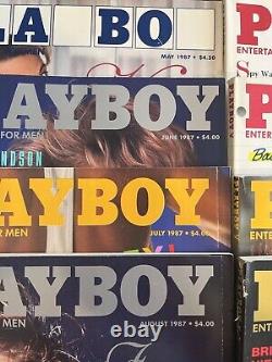 1987 Playboy Complete 12 Issue Run Vanna White