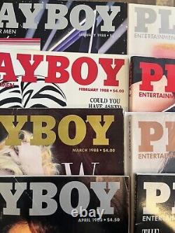 1988 Playboy Complete 12 Issue Run Cindy Crawford
