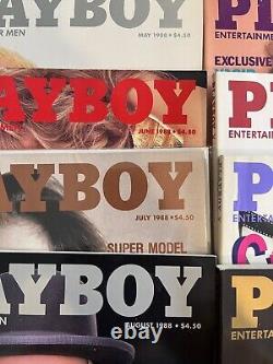 1988 Playboy Complete 12 Issue Run Cindy Crawford