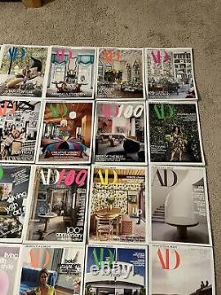 26 AD Architectural Digest Magazine Issues Lot Very Good Condition 2018-2021