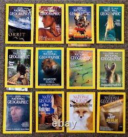 60 ISSUE LOT National Geographic Magazine 1990-2020 With Maps, Mixed Collection