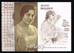 Along Broadway The Edison Musical Magazine April May & June 1920 James 1st ed