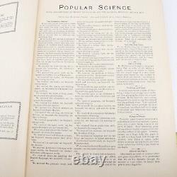 Antique Popular Science Magazine Collection 1901 Jan to 1902 Oct Monthly Binder