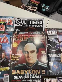 Babylon 5 Magazine Lot Of 14 With Issue #1 + Other Magazines/books RARE