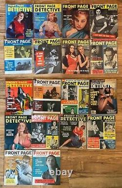 Front Page Detective Magazine 1945 1947 1950 1952 1953 1954 1957 1959 1960 1978