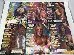 Full Run 1990 WWF Wrestling Magazine Lot Of 12