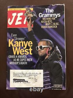 Kanye West Donda 2005, 2007, 2008 JET Magazine Lot of 3 Grammys