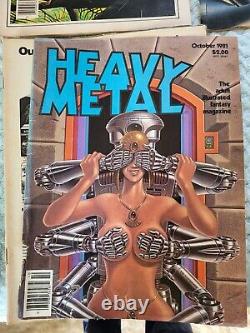 Lot Of 12 Heavy Metal Magazines 1981 Jan-Dec