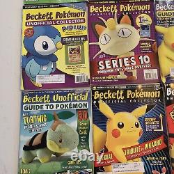 Lot Of 12 Vintage Beckett Pokémon Collector Magazines 2007 & 2008 Pikachu Mario