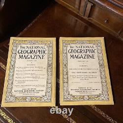 Lot Of 12 Vintage National Geographic Magazines 1924 January Through December