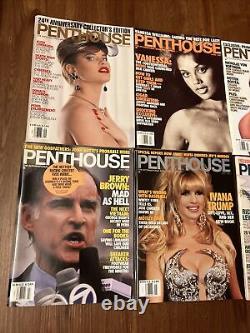 Lot of 10 PENTHOUSE Magazines 1985 1990 1992 1993