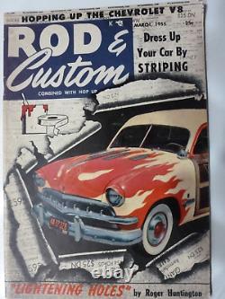 Lot of 12 ROD & CUSTOM Magazine 1955 Complete Set All Covers Attached