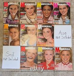 Mademoiselle Magazine 1978 set 10 of 12 issues