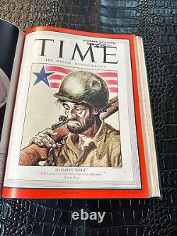 May 7 1945 Time Magazine WWII Adolph Hitler Red X Cover -Bound Volume April-June