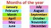 Months Of The Year Pronunciation Lesson British English
