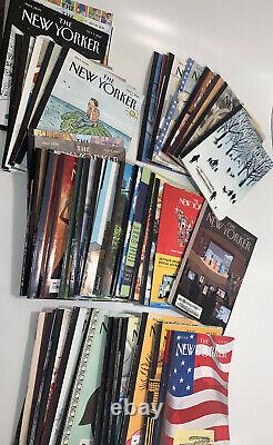 New Yorker Magazines Years 2004-2019 HUGE Lot Of 53 Issues Great Condition