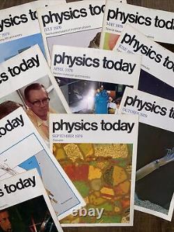Physics Today Magazine 1976 10 Magazines 1976