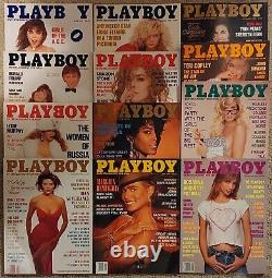 Playboy Magazine 1990 12 Issues WithCenterfolds TRUMP ISSUE! PAMELA ANDERSON