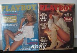 Playboy Magazine Lot of 12 Full 1978 w Centerfold Dolly Parton Farrah, VG +