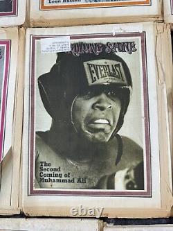 ROLLING STONE Magazine 1970s Little Richard Rascals Muhammad Ali Stallone Lot 17