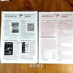 Rosicrucian Ephemera / Booklets Mysticism Art Initiation AMORC Kabbalah Occult
