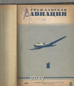 Russia Soviet Magazine Civil Aviation? 1-6.1938