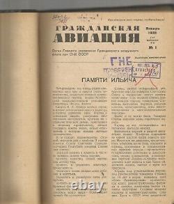 Russia Soviet Magazine Civil Aviation? 1-6.1938