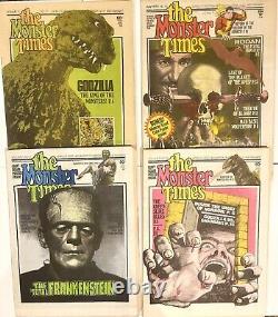 The Monster Times Magazine Lot 1-25 plus Star Trek special