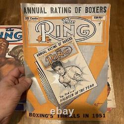 The Ring Magazine 1952 Full Year Lot Of 12 Boxing Wrestling Magazines Vintage