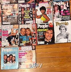 VINTAGE People Magazine 26 Issue Lot 1986-1998 Princess Diana Tom Cruise 80s 90s