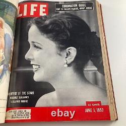 VTG 1953 Bound Life Magazine April June Weekly Issue Marilyn Monroe