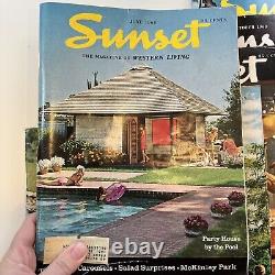 Vintage 1968 SUNSET Magazine FULL Year Collection 12 Issues + Index, Storage Box