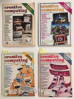 Vintage 1980s (81-84) Creative Computing Magazine Lot Of 17 Ton Of Great Ads
