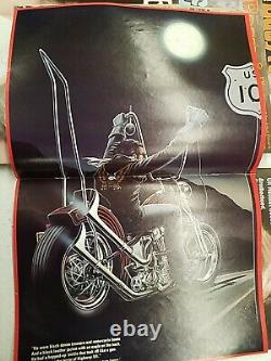 Vtg 1980 EASYRIDERS Motorcycle Magazines with DAVID MANN Posters And 1980 Calendar